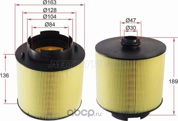 Фильтр воздушный AUDI A6 05-11ALLROAD 06-11 (SAT). Артикул ST4F0133843