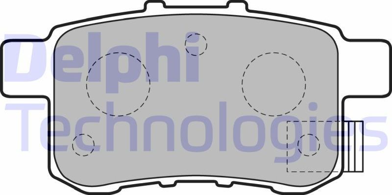 Тормозные колодки Delphi (Low-Metallic). Артикул LP2145