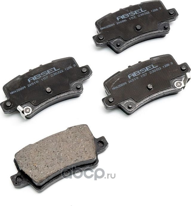 Колодки тормозные задние (Absel). Артикул HN420009