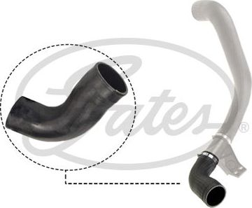 Патрубок интеркулера Gates для Mercedes-Benz Sprinter 904 2000-2006. Артикул 09-0825