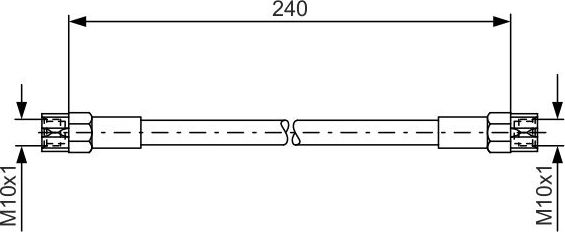 Тормозной шланг Bosch. Артикул 1 987 476 224
