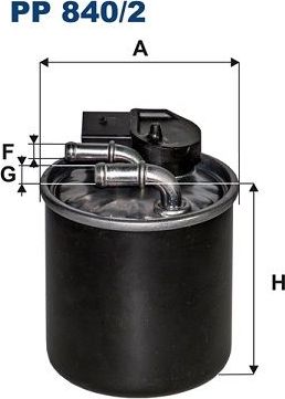 Топливный фильтр Filtron. Артикул PP 840/2