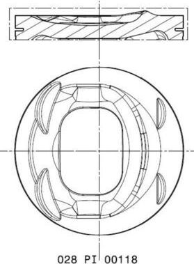 Поршень Mahle для Volkswagen Golf VI 2007-2013. Артикул 028 PI 00118 000