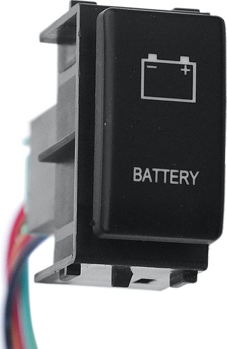 Кнопка РИФ включения/выключения BATTERY с белой подсветкой для Nissan Pathfinder R51 2004-2014. Артикул RIF22-1-1105306