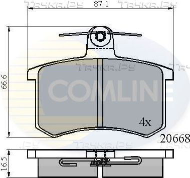 Тормозные колодки Comline Comline. Артикул CBP0558