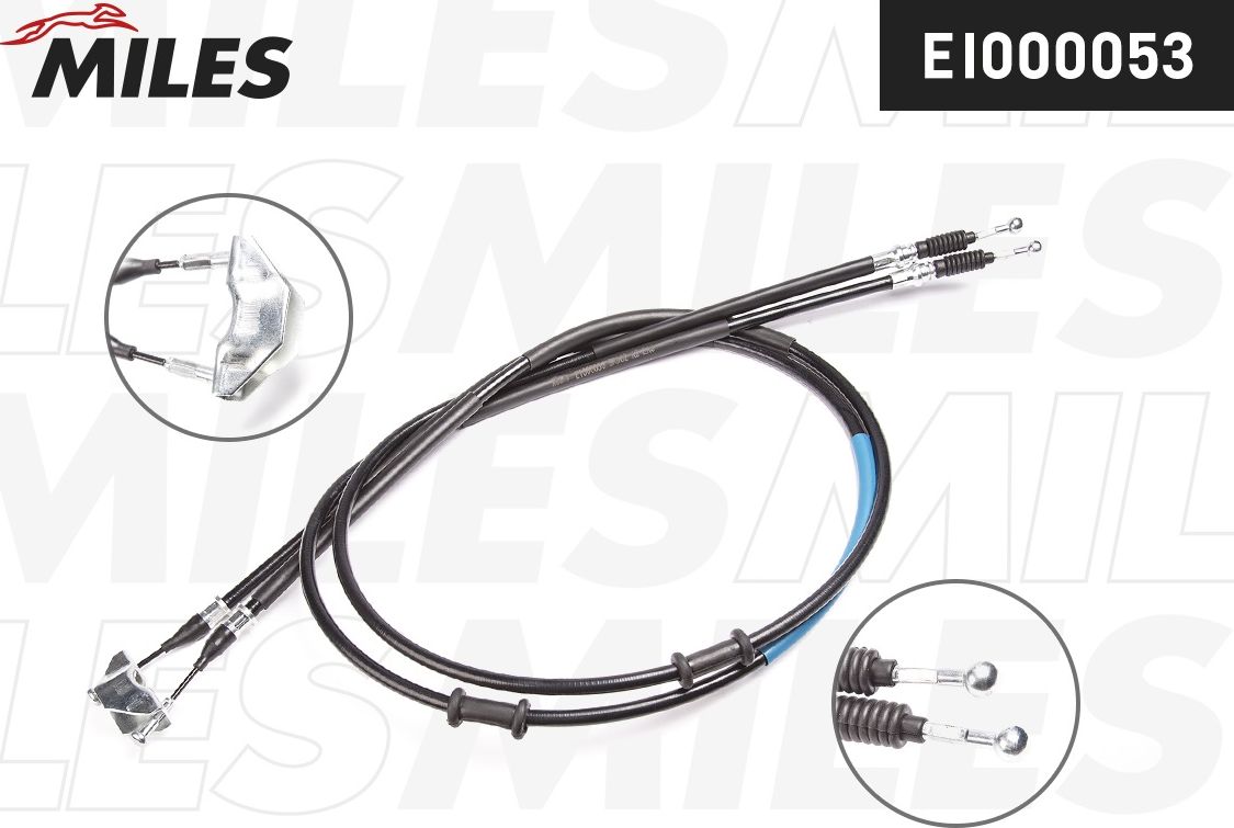 Трос ручника (тросик ручного тормоза) Miles. Артикул EI000053