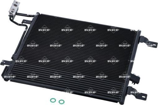 Радиатор кондиционера (конденсатор) NRF EASY FIT для Jeep Wrangler III (JK) 2007-2018. Артикул 350565