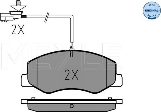 Тормозные колодки Meyle Original. Артикул 025 251 7218/W