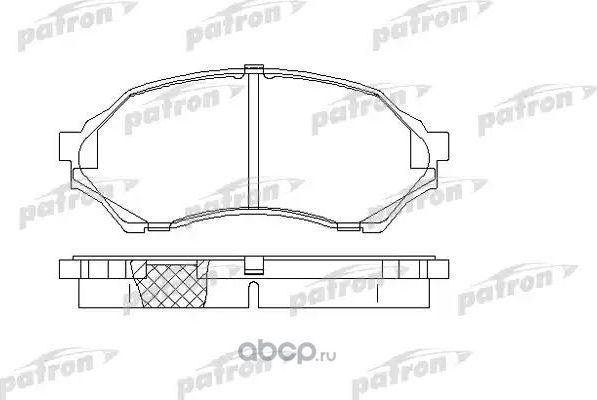 Тормозные колодки Patron передние для Mazda 323 VI (BJ) 1998-2004. Артикул PBP1455
