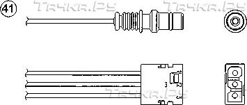 Лямбда-зонд (кислородный датчик) NGK для Mazda Tribute I 2000-2008. Артикул 1843