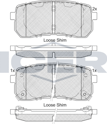 Тормозные колодки Icer. Артикул 181839-233