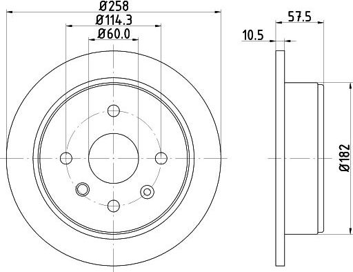 Тормозной диск Trialli. Артикул DF 273s