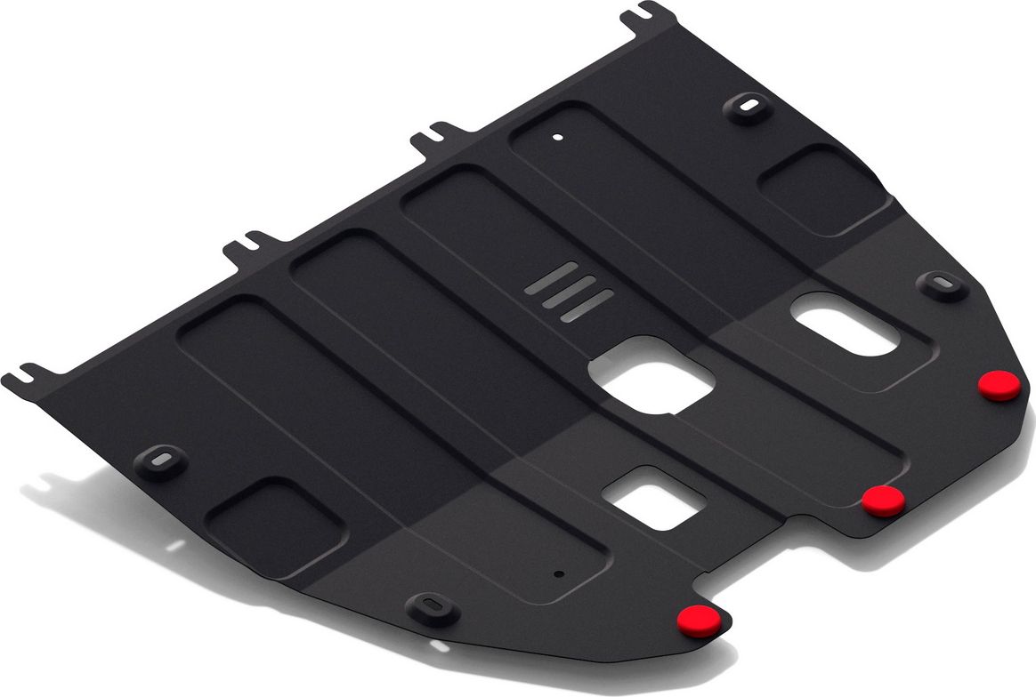 Защита АвтоБРОНЯ для картера и КПП SsangYong Tivoli FWD 2016-2026. Артикул 111.05318.1