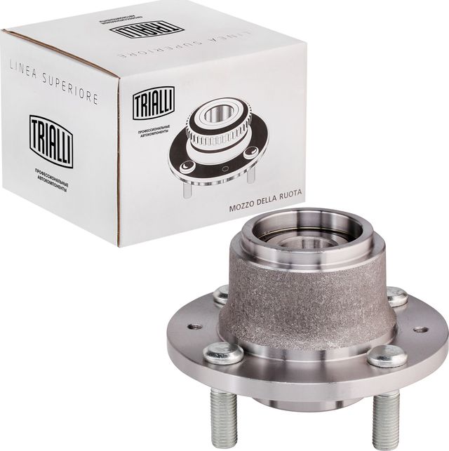Ступица колеса с интегрированным подшипником (в сборе) Trialli задняя для Daewoo Kalos 2002-2007. Артикул MR 0582