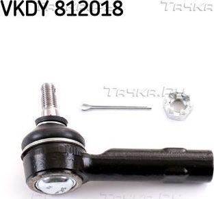 Наконечник рулевой тяги SKF. Артикул VKDY 812018