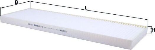 Салонный фильтр Mahle. Артикул LA 1122