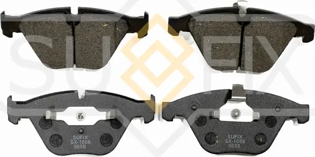 Колодки дисковые тормозные передние правые/левые BMW 3 (E90) 2004-2011 (Sufix). Артикул SX1058
