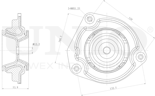 Опора амортизационной стойки (Unio). Артикул RMP-13064