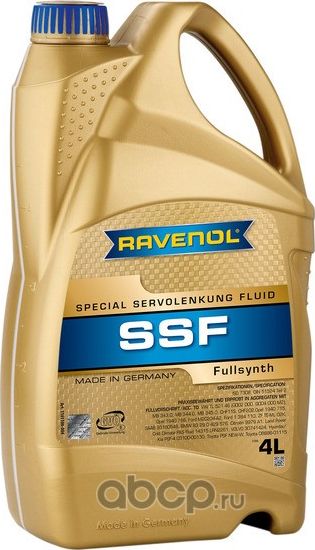 Жидкость для гидроусилителя 4л SSF (синтетика) (Ravenol). Артикул 1181100004