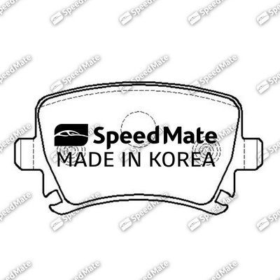 Тормозные колодки SpeedMate задние для Audi A3 II (8P) 2011-2012. Артикул SM-BPE170