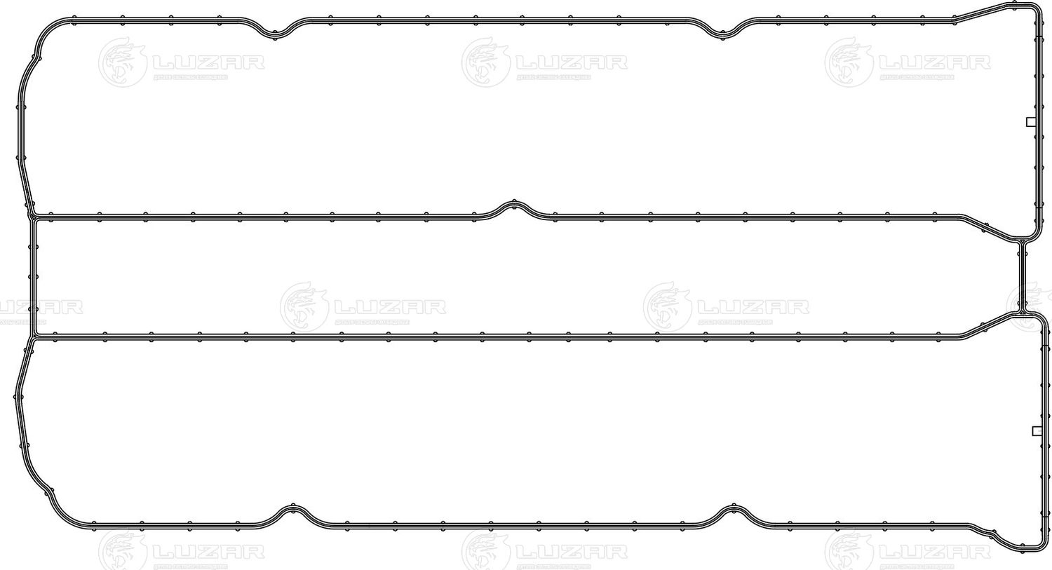 Прокладка клапанной крышки 441724 Luzar. Артикул LES 21004
