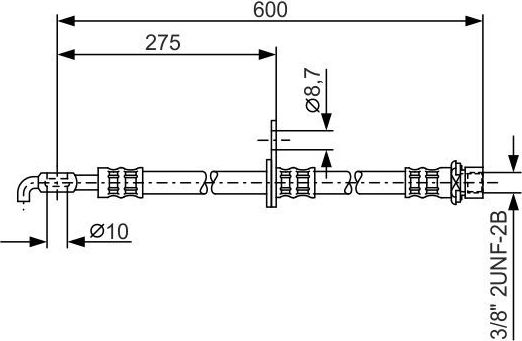 Тормозной шланг Bosch. Артикул 1 987 476 246