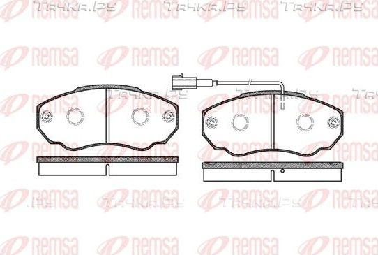 Тормозные колодки Remsa передние для Fiat Ducato II 1994-2006. Артикул 0960.01