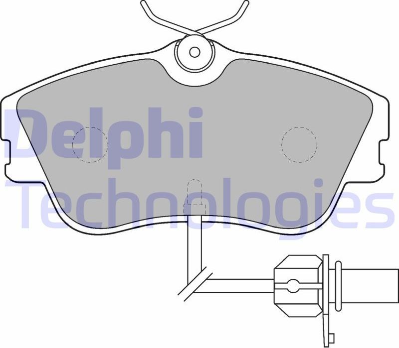 Тормозные колодки Delphi (Low-Metallic). Артикул LP1542