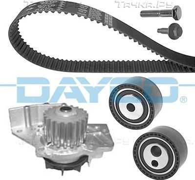 Помпа (водяной насос) с комплектом ремня ГРМ Dayco для Fiat Ducato II 2002-2006. Артикул KTBWP5890