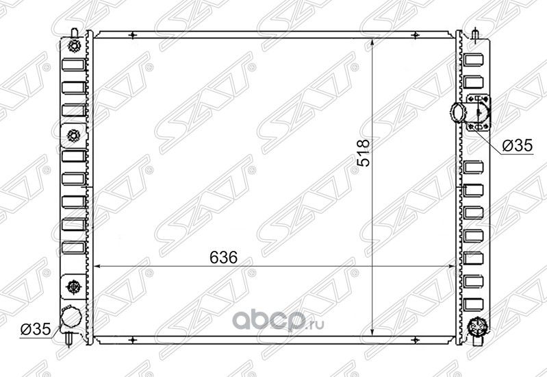 Радиатор INFINITI FX50FX35EX35 08- (SAT). Артикул NS0009FX50