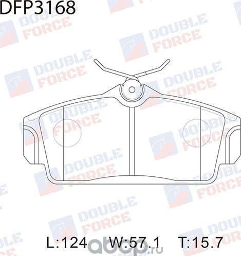 Колодки тормозные дисковые Double Force Double Force. Артикул DFP3168