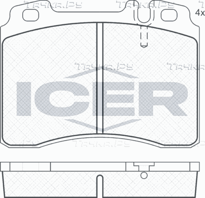 Тормозные колодки Icer. Артикул 180861