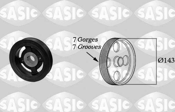 Шкив коленвала Sasic для Toyota Avensis II 2003-2008. Артикул 2156058