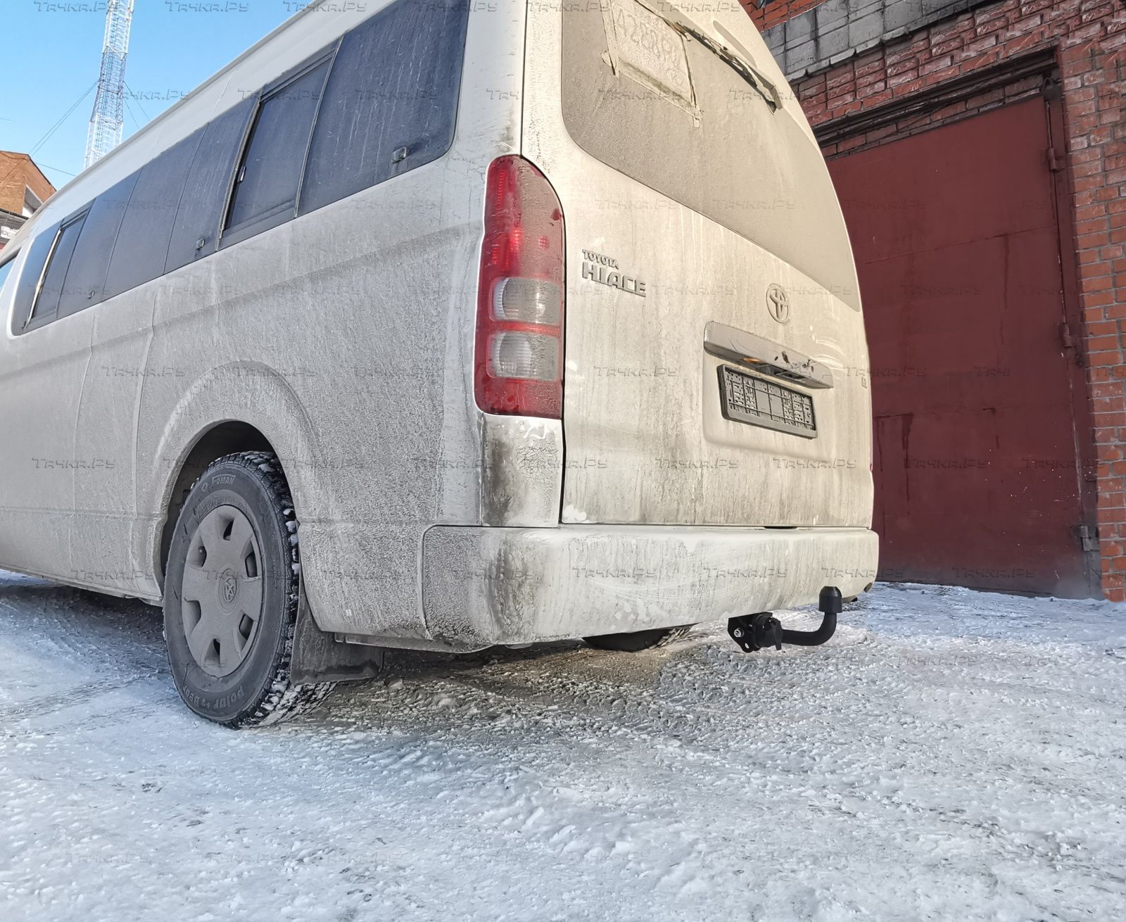 Фаркоп Halty для Toyota RegiusAce (широкий кузов) 2005-2020. Артикул UazPV1 (H.T56.A)