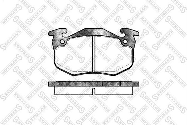 Тормозные колодки Stellox передние для Renault Twingo I 1993-2007. Артикул 155 080B-SX