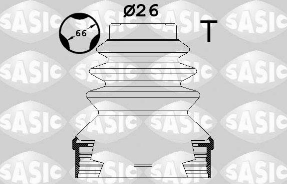Пыльник ШРУСа внутренний Sasic (термопласт) передний левый для Citroen C3 III 2016-2026. Артикул 1900037