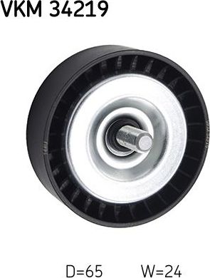 Направляющий (ведущий) ролик приводного поликлинового ремня SKF левый верхний для Ford B-MAX 2012-2018. Артикул VKM 34219