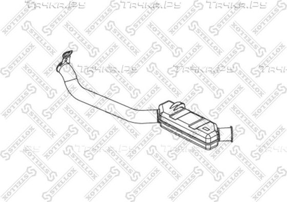 Глушитель Stellox задний для Scania P 2004-2015. Артикул 82-03793-SX