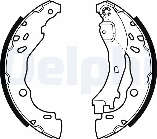 Тормозные колодки Delphi задние для Fiat Punto II 1999-2012. Артикул LS1975