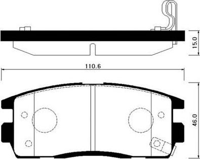 Тормозные колодки HSB. Артикул HP2019
