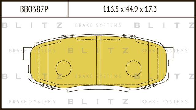 Колодки тормозные TOYOTA LAND CRUISER 07- задн. (Blitz). Артикул BB0387P