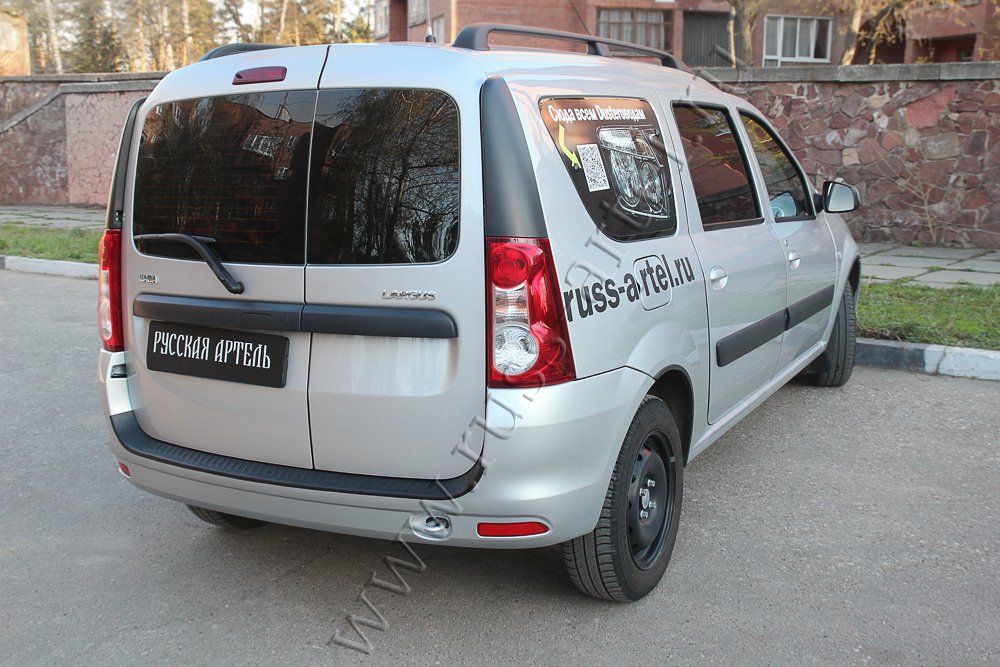 Защитная накладка Русская Артель на задний бампер для ВАЗ/ Lada Largus I 2012-2019. Артикул NLL-026402