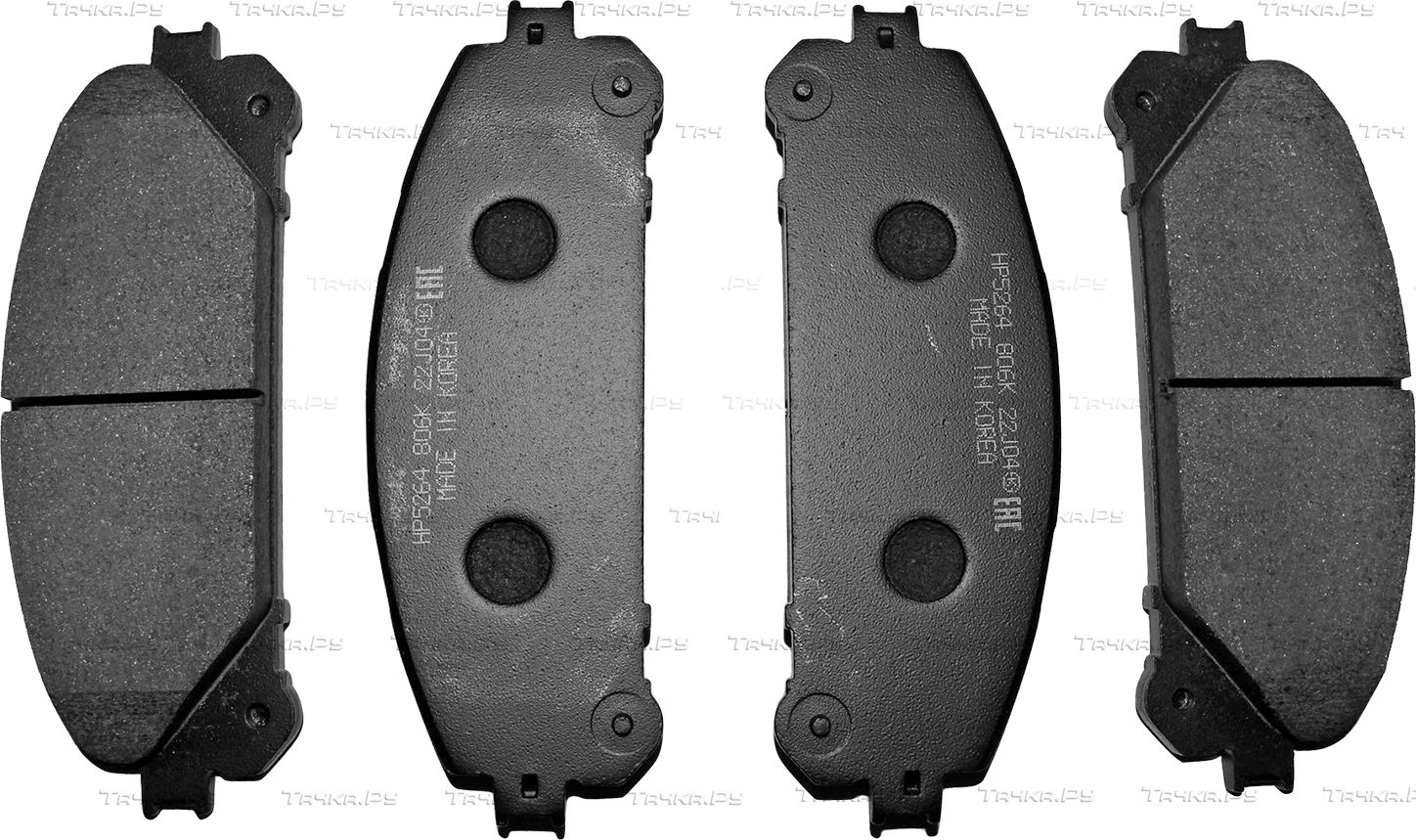 Тормозные колодки HSB передние для Toyota Highlander II (U40) 2007-2014. Артикул HP5264