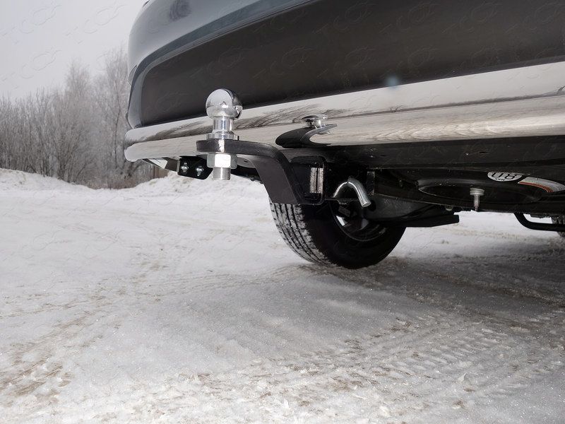 Фаркоп ТСС оцинкованный под американский квадрат для Infiniti QX60 2016-2026. Артикул TCU00041