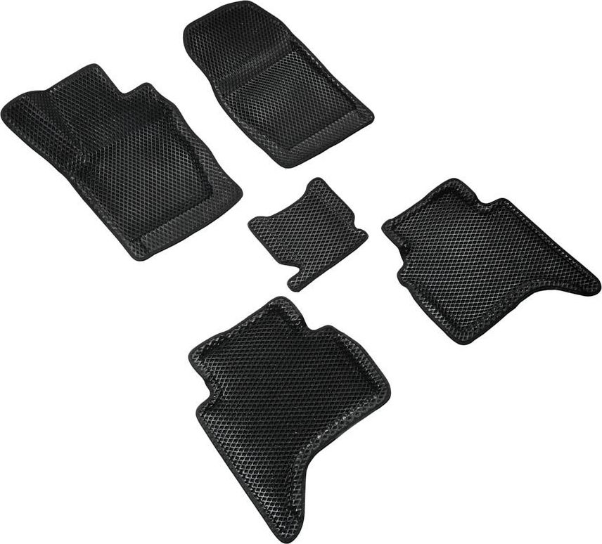 Коврики Seintex 3D EVA ромб для салона Tank 300 2021-2026 ЧЕРНЫЕ. Артикул 99578