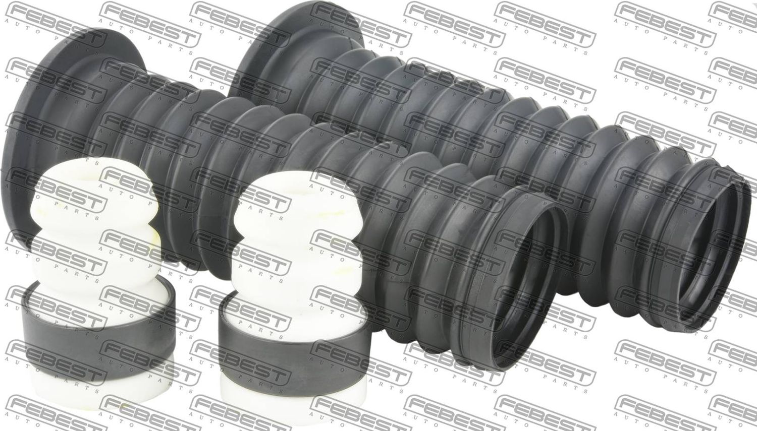 Комплект отбойников и пыльников амортизаторов (стоек) Febest. Артикул RNSHB-KAPTF-KIT