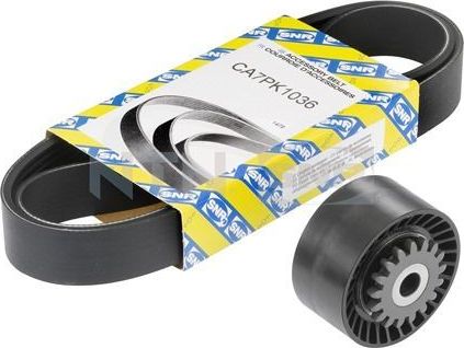 Приводной ремень поликлиновой с роликами (комплект) NTN / SNR для Renault Wind 2010-2013. Артикул KA855.15