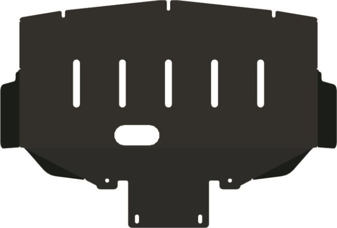 Защита алюминиевая Alfeco для картера Hyundai H1 Grand Starex до рестайлинга 2007-2018. Артикул ALF.10.35.1al