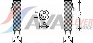 Осушитель кондиционера AVA (алюминий). Артикул FDD584