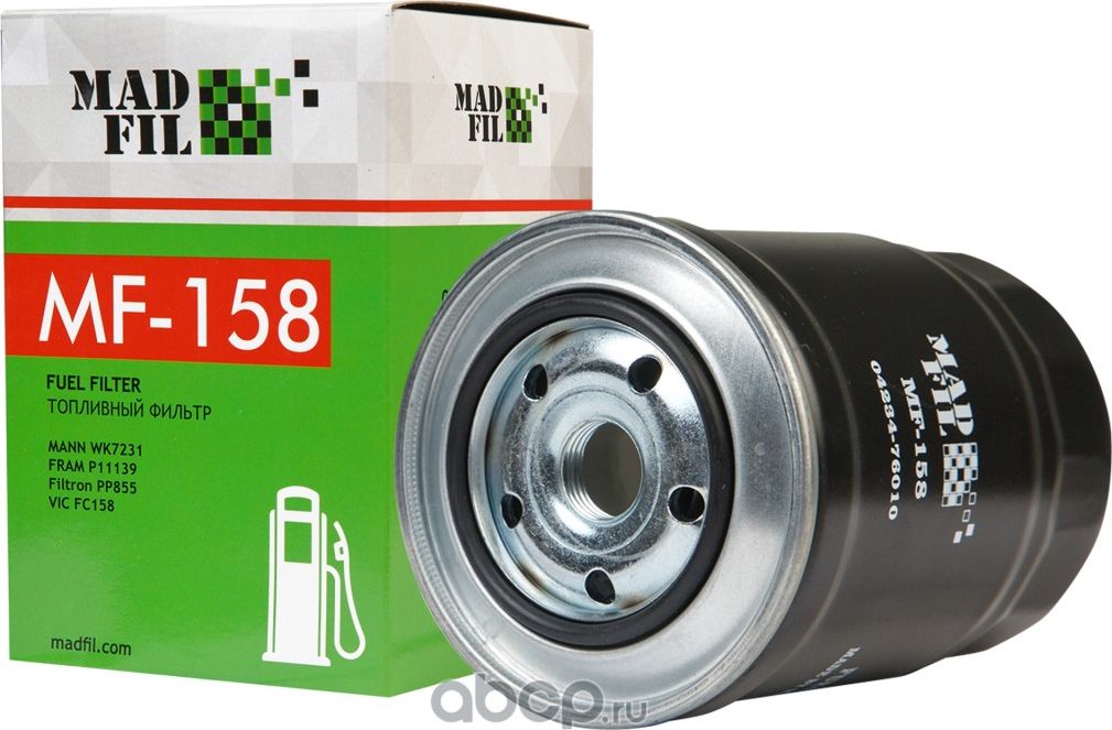 Фильтр топливный TOYOTA (04234-76010,23303-064010) (Madfil). Артикул MF158